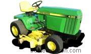 John Deere 430 avis et fiche technique 