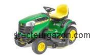 John Deere X165 avis et fiche technique